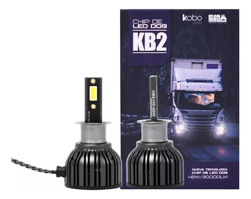 Kit Led Kb2 Chip Led Dob 42w 12/24v Cooler Gtx H1,h3,h7,9006