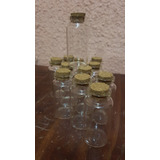 Mini Botellitas Vidrio Con Corcho X 48 Unidades 6x3cms