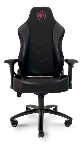 Silla Butaca Gamer Melon Gaming Oficina Reclinable Color Negro/rosa Xpro Flag Material Del Tapizado Cuero Pu