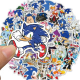 Sonic - Set De 50 Stickers / Calcomanias / Pegatinas / Sega