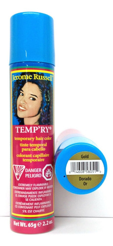 Temp'ry Tinte Temporal Para Cabello Tono Dorado 65 Gr 