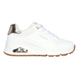 Zapatillas Niña Uno Gen1 White Shimmer Away Skechers