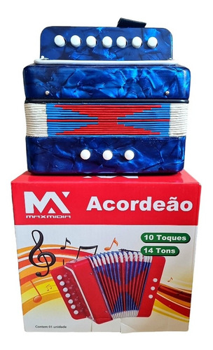 Sanfona Acordeon Instrumento Musical Infantil 3 Baixo 