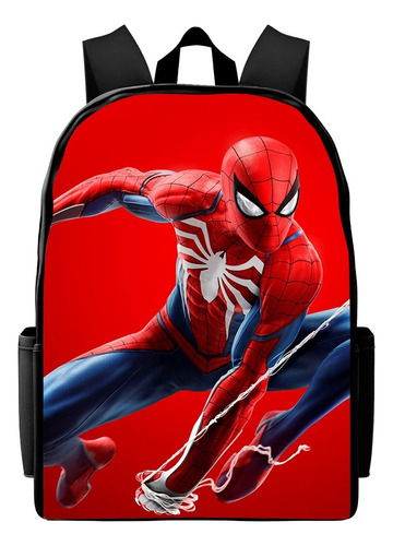 Mochila Homem Aranha Escolar De Costas Vermelho Volta Aulas