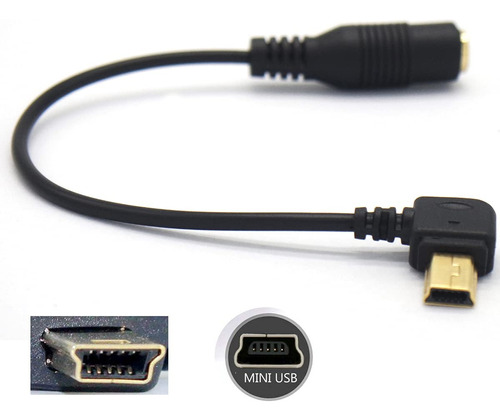 Cable Adaptador Micrófono Mini Usb Para Gopro Hero4 / 3/3 +