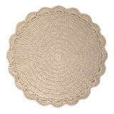 Centro De Mesa Individual Plato De Sitio Tejido Crochet 