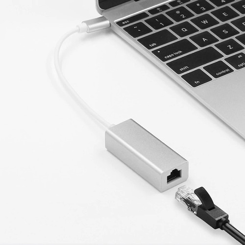 Adaptador Usb-c Thunder3- Ethernet Rj45 - Aluminio