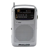 Radio Portatil Am/fm Philco Ic-x15 Con Audifonos Plateado