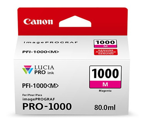 Tinta Canon  Pfi-1000 M Lucia Pro Magenta Ink Tank 80ml