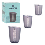 Magical Butter Vasos Medidores De Silicona Para Máquina (3 P