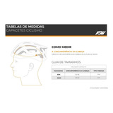 Capacete Proteção Ciclismo Bike Asw Iron Unissex Cor Cinza Tamanho P/m