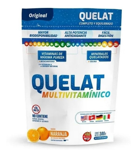 Quelat Multivitamínico Doy Pack X 300 Grs. Sabor Naranja