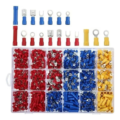 Autrucker Insulated con 1200 Terminales Conectores Crimpado Cable Alambre Eléctrico | MercadoLibre