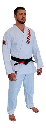 Kimono Jiu Jitsu Trançado Branco Level One Shiroi