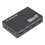 Splitter Divisor Sinal Hdmi Full Hd Duplicado 1x4 Video 