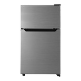 Refrigerador Frigobar Hisense Rt33d6a Stainless Silver Con Freezer 93l 115v