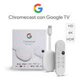 Google Chromecast 4 Generación Con Google Tv Hd Blanco