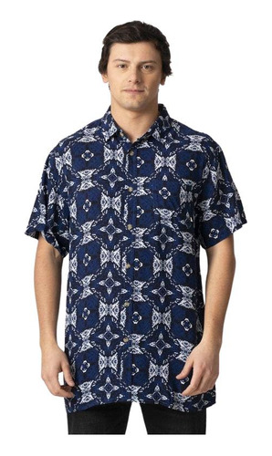 Camisa Hombre Kivul Mc Carso Azul Marino