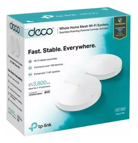  Roteador Sem Fio Ac1300 Mesh 2 Pcs Deco M5 Tp-link 