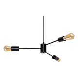 Araña Colgante 3 Luces Deco Living Moderno Lampara Led E27