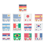 Pegatinas Con Diseño De Bandera De Copa, 13 Juegos