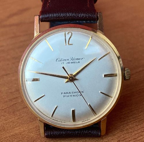 Precioso Reloj Vintage Citizen Homer Mecánico Cuerda