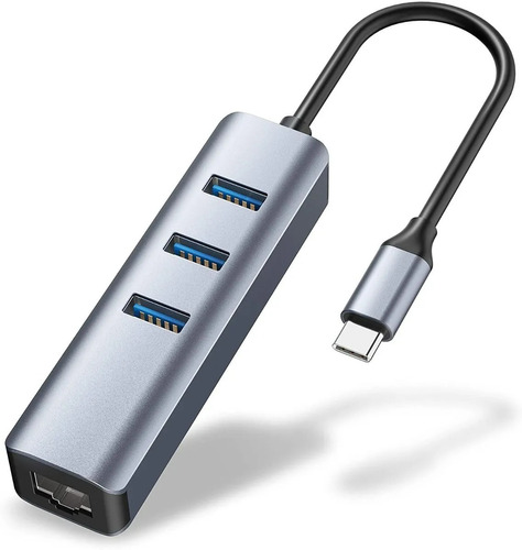 Adaptador Usb-c - Hub 3 Port Usb 3 + Red G. Ethernet Altanet