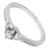 Anillo Cintillo Plata 925 Boda Compromiso Dama Z4 A3