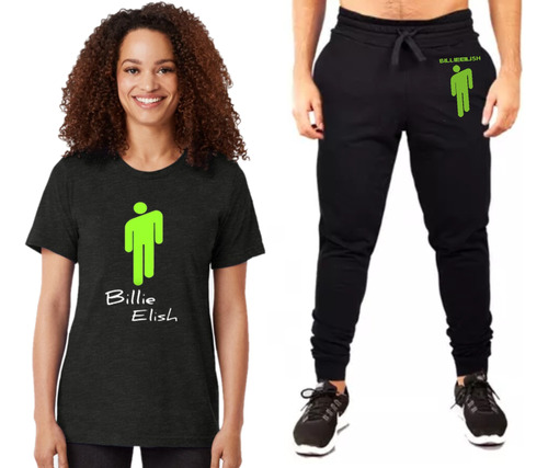 Conjunto Remera + Pantalón Jogging Billie Eilish - Logos