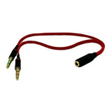 Cabo Adaptador P3 Femea Para P2/ Fone E Microfone Headset Pc