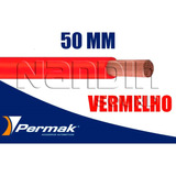 4 Metro Cabo Elétrico Bateria Flexível 50mm Som Automotivo Cor Vermelho