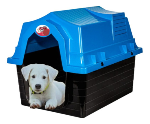 Casa Plástica Para Cachorro N1 Home Telhado Chaminé - Oferta