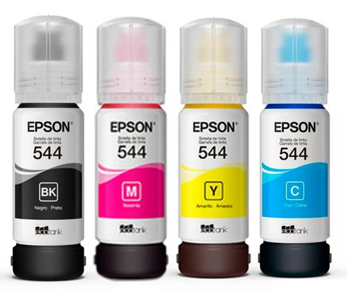 Combo Tintas Epson Original X 4 T544 L3110 L3150 L5190