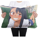 Cojin Almohada Nagatoro Ijiranaide Sofa Anime Suave Durable