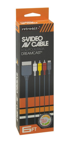 Cable Av S-video Sega Dreamcast Original Nuevo Retro Bit