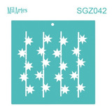 Mil Artes - Stencil Rama Estrellas 30 X 30 - Sgz42