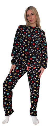 Pijama Conjunto Polar Pantalón Buzo Premium Invierno Tava