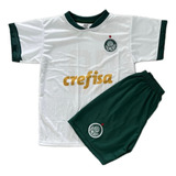 Kit Conjunto Infantil Do Palmeiras 2023 Branco Do 2 Ao 14