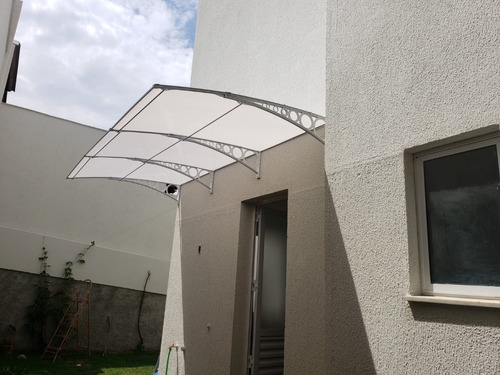 Toldo Policarbonato 2,00x1,50m - Modular Abs Cor Milk + Branco