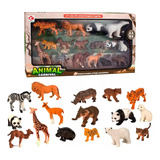 Set Animales Salvajes X 16 Piezas