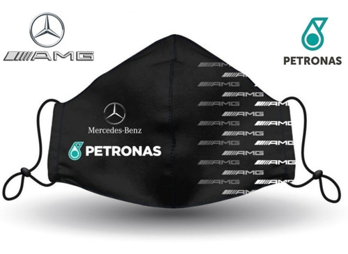 Face Mask  Amg F1 Mercedes Benz  Petronas Sanitizado.