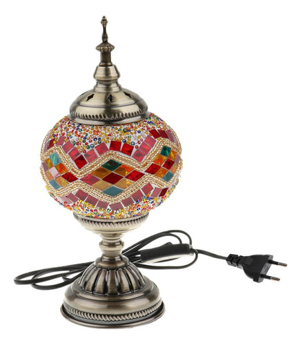 A Lámpara De Mosaico Turco Hecha Marroquí De Noche