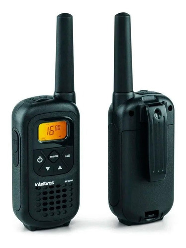 Rádio Comunicador Intelbras Rc 4002 Walkie Talkie Preto Kit 