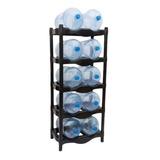 Rack De Plástico 10 Garrafones H2organizer Negro