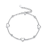 Pulsera Plata 925 Esclava Mujer Ajustable Regalo Pareja 