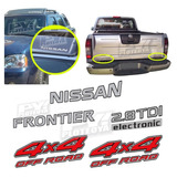 Kit 5 Calcos Frontier Nissan Deflector 2.8 Tdi 4x4 Off Road