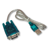 Cable Adaptador Rs232 Serial Db9 Macho A Usb Macho