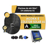 Aquecedor Coletor Solar Girassol Piscinas 56 Mil Lt + Painel