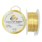 Alambre Para Bisuteria Americraft Supply Calibre 18 - 5mts