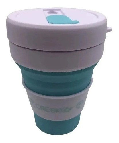 Vaso De Silicona- Plegable- Flexible- Mug Tapa Botella
